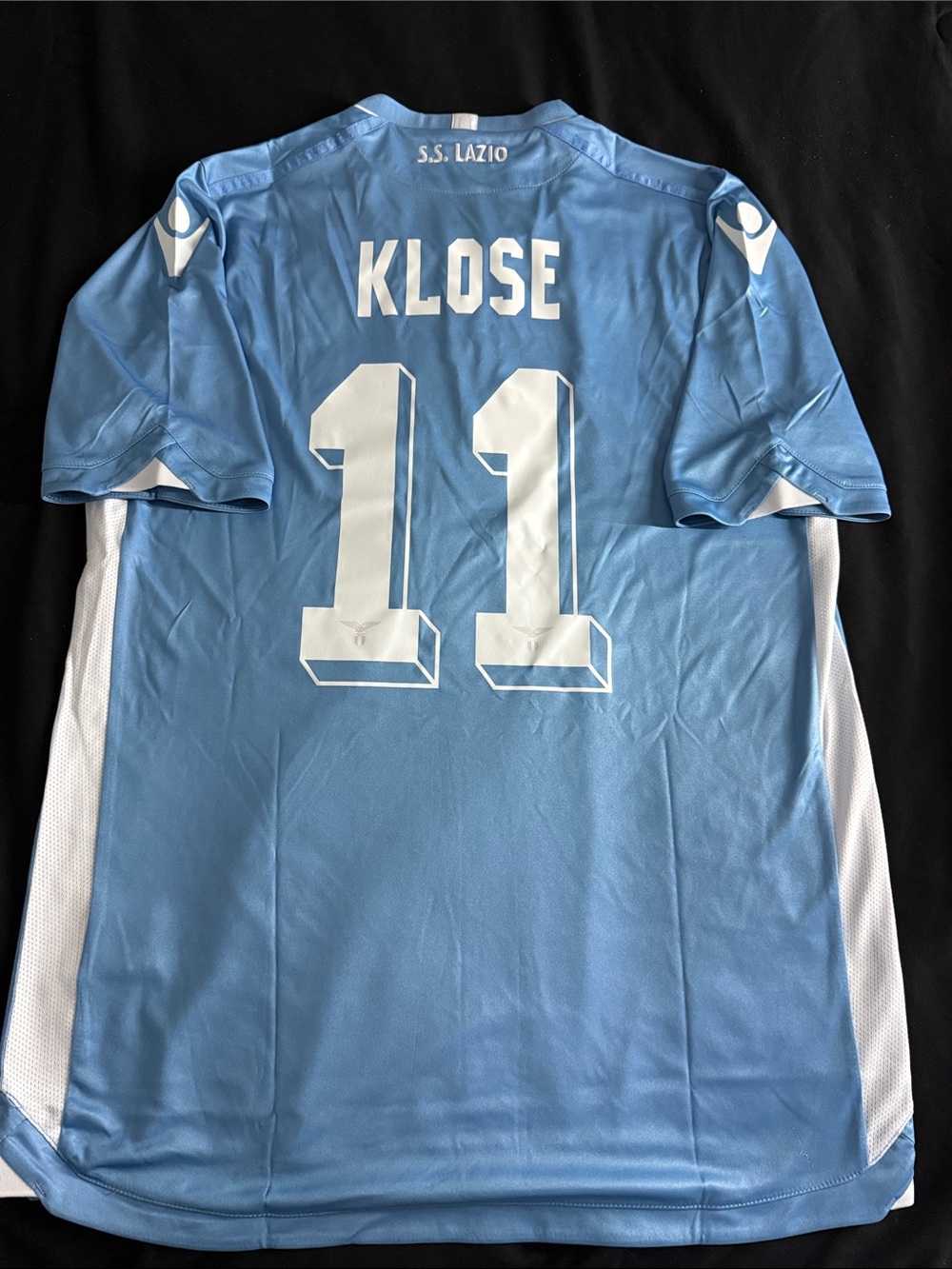 VINTAGE SS Lazio 🇮🇹 #11 Miroslav Klose 2013-14 Macron Home Serie A Jersey